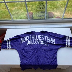 Northwestern university volleyball long sleeve